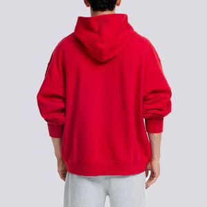 Venta al por mayor 100% de algodón de alta calidad pulóver con capucha para los hombres sólido 3D francés Terry patrón de invierno de lana en blanco liso teñido - Product Image 3