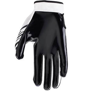 Gants de football américain avec logo personnalisé Gants de sport en cuir léger de haute qualité avec prise en main supplémentaire pour le réglage de la dragonne - Product Image 6