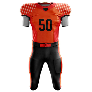 เสื้อเจอร์ซีย์ฟุตบอลอเมริกันแบบแห้งเร็วชุดเสื้อกีฬาสีพื้นสั่งทำ - Product Image 2