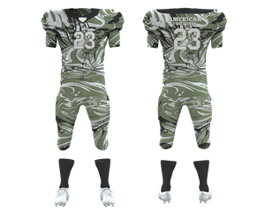 Custom Team Vintage Rams poliéster Kit de malla sublimada jóvenes adultos Tackle Twill conjunto de uniformes de fútbol - Product Image 1