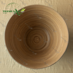 Juego artesanal de bambú personalizable, vajilla ecológica hecha a mano, cuenco clásico OEM para ensalada, sopa, fideos - Product Image 6