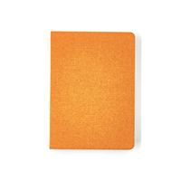 Carnet de notes A5 à couverture rigide avec reliure thermique en tissu texturé, 50 feuilles, impression numérique, modèle N007