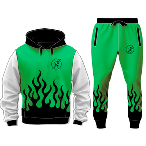 Ropa deportiva informal para hombre, conjunto de 2 piezas, chaqueta con capucha para correr, pantalones, chándal Hip Hop para correr, tejido para deportes de invierno, tendencia - Product Image 2