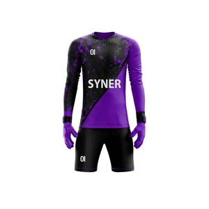 Tenue de gardien de but personnalisée avec sublimation, maillot de football à manches longues 100% polyester, séchage rapide et respirant - Product Image 6