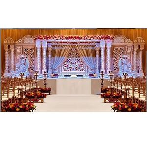 Indian Marvelous Matrimonio Fibra Mandap Diseñador Boda Plata Mandap Diseño antiguo Boda Mandap - Product Image 1