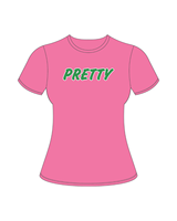 Camiseta de Verano para Mujer, Color Rosa Verde, Informal, Ecológica, 100% Algodón, con Cuentas, Borlas y Diamantes, Transpirable, de Secado Rápido y Antiarrugas