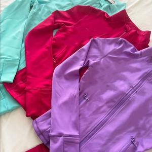 Haute qualité femmes veste Gym Sport survêtements Fitness pleine fermeture éclair veste Yoga Leggings 2 pièces vêtements actifs ensemble pour les femmes - Product Image 1