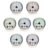 2026 85mm 2 Gauge Set Piston GPS Speedometer 200KM/J Odometer Tachometer 8000RPM Suhu Bahan Bakar/Air  40-120 Tekanan Oli