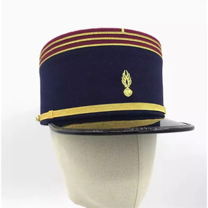 Sombrero de ala estructurada para hombre, estilo uniforme de aspecto vintage, diseño personalizado, gorra de tela de lana ajustable para uso diario - Product Image 2