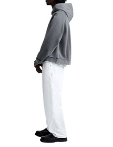 Men's <b>100</b>% Cotton 360gsm Oversized Hoodie High Quality Streetwear Embroidered Customized Casual Hoodie for Winter - Product Image 4