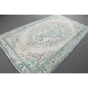 พรมวินเทจ พรมขนาดใหญ่ 5.3x8.9 ฟุต พรมเปอร์เซียสีน้ำเงิน - Product Image 4