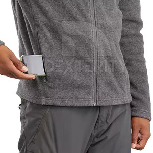Chaquetas de lona y forro polar de secado rápido, ecológicas y de alta calidad, las más populares del 2026 para hombre, con logotipo personalizado, venta directa de fábrica, MOQ bajo - Product Image 4
