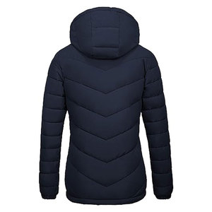 Womens Winter Cropped Puffer Jacket Coat Casual <b>Quilted</b> Baggy Long Sleeve Zip Down Outerwear for Cold Weather Puffer Jackets - Product Image 2