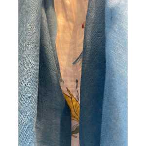 Pañuelo de Lino Color Verde Azulado, Velo de Protección Solar - Product Image 3