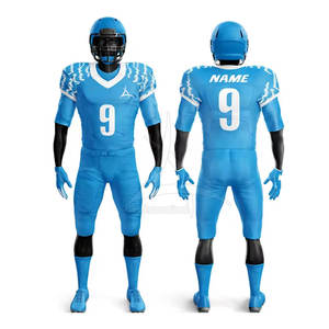 Uniforme de Fútbol Americano de Manga Corta, Transpirable, Talla Grande, con MOQ Bajo, Material 100% Poliéster, Diseñado para Juegos - Product Image 1