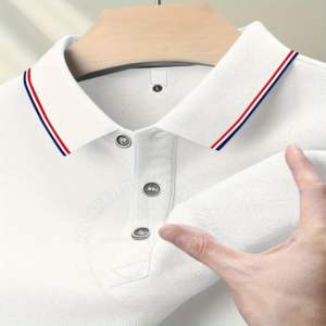 2024 nueva llegada de alta calidad de los hombres de gran tamaño sólido de manga corta para Polos logotipo personalizado ropa de Golf Jersey transpirable 100% - Product Image 1