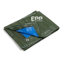 Bâche tissée robuste en PE imperméable de 250 g/m² de couleur verte, fabriquée au Vietnam, pour tentes et pisciculture