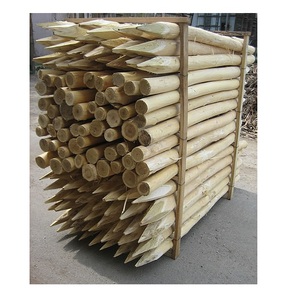 Postes de Madera de Acacia Sólida – Postes de Madera Dura Resistentes - Product Image 1