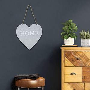 Galvanized <b>Heart</b> Hanging <b>Heart</b> Shape Christmas Hanging Metal <b>Heart</b> Shaped Home Hanging Galvanized - Product Image 5