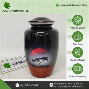 Offre spéciale exclusive sur la qualité assurée Nouveaux fournitures funéraires de concepteur Urnes commémoratives de crémation pour adultes en aluminium à vendre - Product Image 5