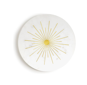 Boda decoración del hogar pastel herramientas mármol Lazy Susan calidad Superior comida jugo vidrio servir mármol Lazy Susan Venta caliente - Product Image 6