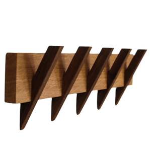 Cintre en bois massif pour l'organisation de la garde-robe, option économique, cintre en bois avec encoches pour les saris et les hauts - Product Image 1