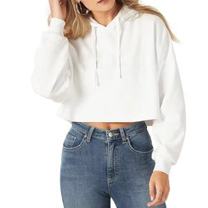 Sudadera corta para mujer, con logotipo personalizado, precio de proveedor al por mayor - Product Image 1