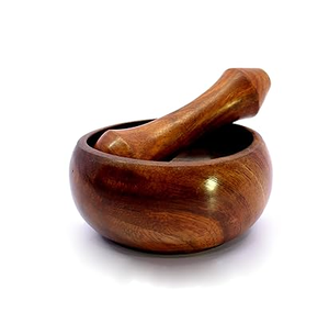 Mortero de madera y molinillo de nueces trituradora de hierbas personalizado hecho a mano proveedor al por mayor mejor precio - Product Image 4