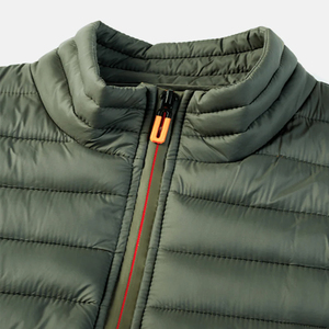 Gilet matelassé en nylon léger personnalisé pour hommes Zip matelassé Bodywarmer Parkas Denim Riding Club Gilets Gilets pour vêtements d'extérieur - Product Image 3