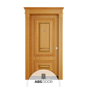 ประตูเหล็กไม้หรูหรา ABSDOOR ZENITH สำหรับทางเข้าบ้าน ความปลอดภัยสูง ฉนวนกันความร้อนเหนือระดับมาตรฐาน ป้องกันได้สูงสุด ผลิตในตุรกี - Product Image 1
