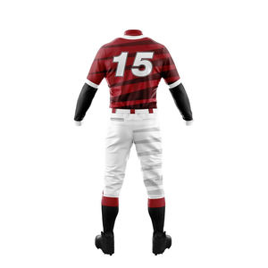 Conjuntos de camisetas de béisbol de manga corta personalizadas al por mayor, ropa deportiva de poliéster transpirable más vendida para adultos, uniformes de sóftbol - Product Image 3