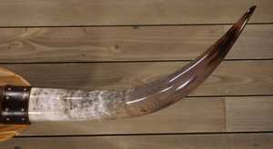 ฮอร์นดื่มจากนอร์สของแท้ของตกแต่งผนังสไตล์ไวกิ้งศิลปะติดผนังสไตล์นอร์ดิกและเขายาวงานฝีมือตามธรรมชาติ - Product Image 2