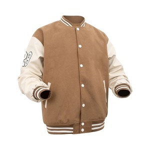 Winter Varsity <b>Jacket</b> Stand Collar Front Customizable Unisex Solid Colors Breathable <b>Heated</b> Outerwear - Product Image 1