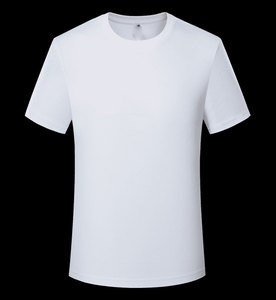 Camiseta lisa en blanco al por mayor Impresión digital personalizada logotipo digital Marca poliéster algodón - Product Image 5