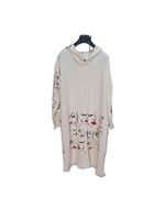 Peignoir à capuche en mousseline turque avec impression lux pour femme Serviette de plage avec impression colorée Sauna, bain, maison Hôtel Doux Séchage rapide Bon