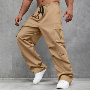 Nueva llegada de los hombres de ajuste Regular Casual Cordura impermeable transpirable al aire libre pantalones de carga con cintura Logo - Product Image 6