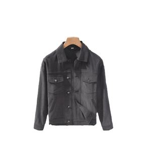 Abrigo largo de invierno para hombre, estilo americano retro, casual, de pana, con cuello vuelto y botones, cortavientos, teñido, para trabajo. - Product Image 3