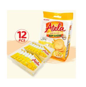 LIBRA ATELA 228g Corn Flavored Crackers Healthy Baked Food with Crispy Texture Certified FMCG Sachet Packaging Salty Sweet Taste - Product Image 1