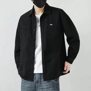 Veste d'hiver à carreaux en flanelle doublée de laine pour hommes avec bouton veste à capuche à manches longues pulls pour hommes manteau veste de style moto - Product Image 3