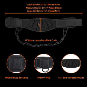 สายรัดด้านหลังทำจากนีโอพรีนสำหรับฝึกออกกำลังกายและยกน้ำหนักปรับแต่งโลโก้ได้ - Product Image 3