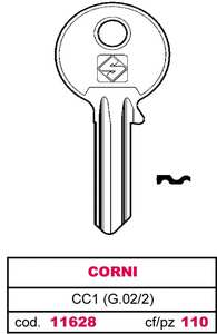 Llave de latón Cc1 (g.Vac 2) Corni - Product Image 1