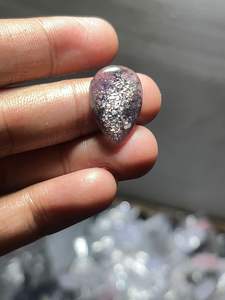 Cabujón de piedra solar de Lolita Natural de grado AAA hecho a mano, piedras preciosas sueltas lisas de alta calidad para la fabricación de joyas, tamaño personalizado - Product Image 3