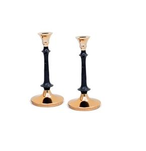 Candelabros de Metal recién llegados de alta calidad, decoración de lujo para el hogar, brazo de hierro de aluminio de latón, velas brillantes, farolillos, MOQ bajo - Product Image 4