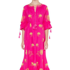 Robe longue d'ukraine brodée à manches longues et col rond pour femmes, nouvel arrivage - Product Image 1