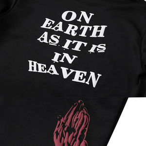 2025 Pakistan Made Puff Printing <b>Hoodies</b> for Men <b>Trendy</b> Color Contrast Puff Printing <b>Hoodies</b> In Low Price - Product Image 4