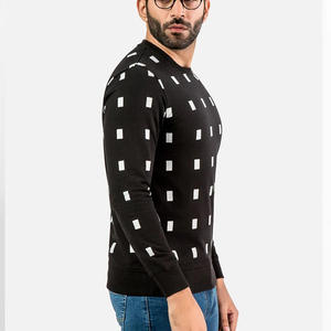 เสื้อกันหนาวผ้าฝ้ายขนแกะสำหรับผู้ชายเสื้อกันหนาวระบายอากาศได้ดีพิมพ์ลายปักโลโก้ตามสั่ง100% - Product Image 4