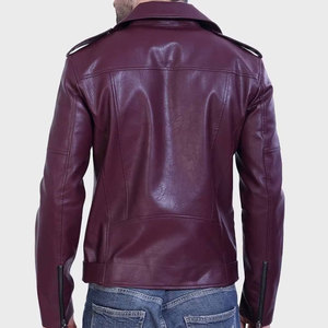 Chaqueta de cuero para exteriores de mejor estilo, chaqueta de cuero impermeable de color único, chaqueta de cuero de alta calidad a precio bajo - Product Image 4
