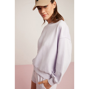 Sudadera Básica de Cuello Redondo Extra Grande para Mujer, Forrada de Felpa de Algodón Ultra Suave, Marca ETHIQUET Sahra - Product Image 2