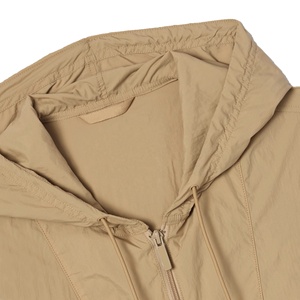 Chaqueta cortavientos transpirable personalizada para hombre 2025, ropa de verano de talla grande para exteriores con capucha ligera, tela tejida a prueba de viento - Product Image 2