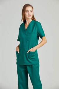 Ensemble de gommages médicaux doux pour femmes personnalisables Poly Rayon Spandex Jambe droite pour les infirmières et le personnel hospitalier du Vietnam - Product Image 3